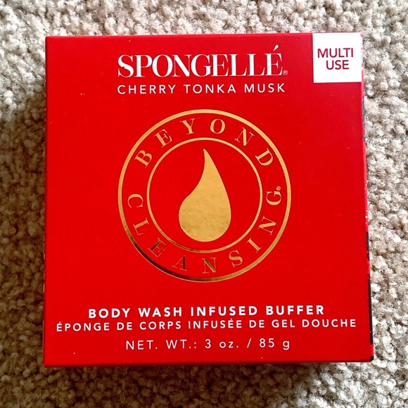 Spongelle Cherry Tonka Musk Body Wash Sponge NEW - Picture 1 of 2